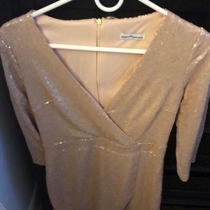 Sparkly rose gold dress